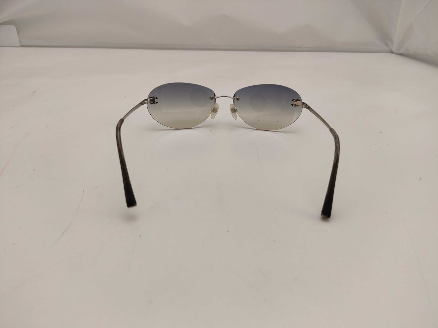Chanel Blue CC Logo Gradient Sunglasses