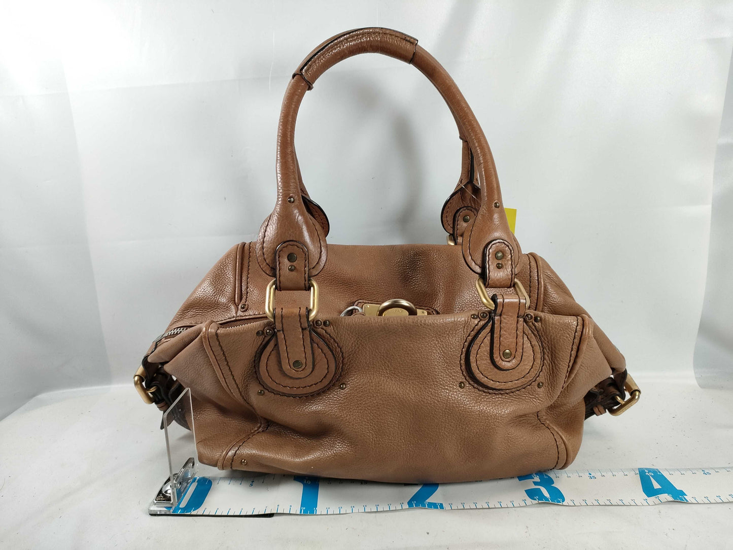 chloé vintage toffee brown paddington bag