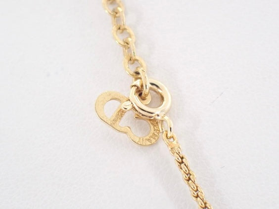 christian dior vintage rhinestone heart necklace