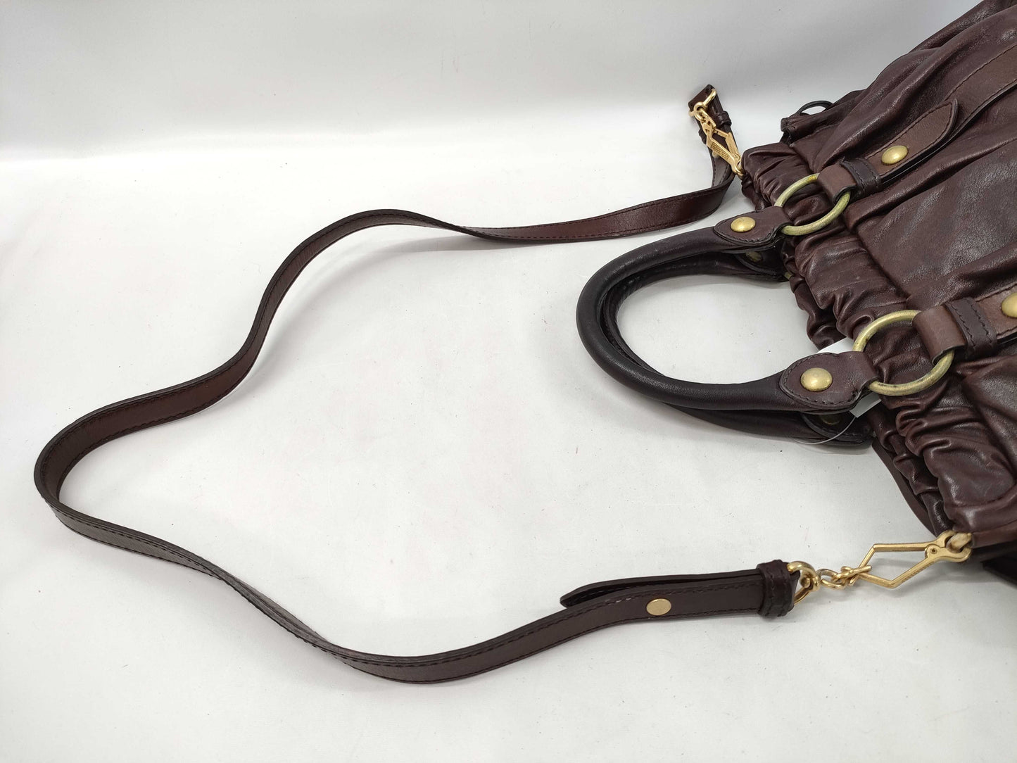 miu miu chocolate brown vitello lux bag