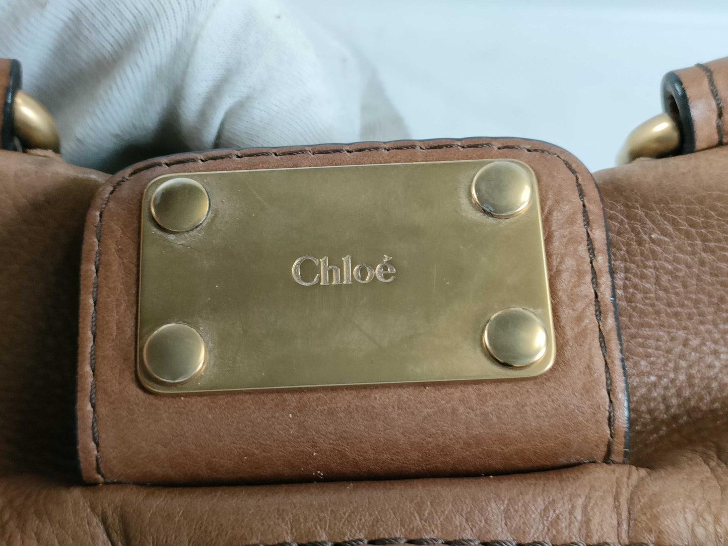 chloé vintage toffee brown paddington bag