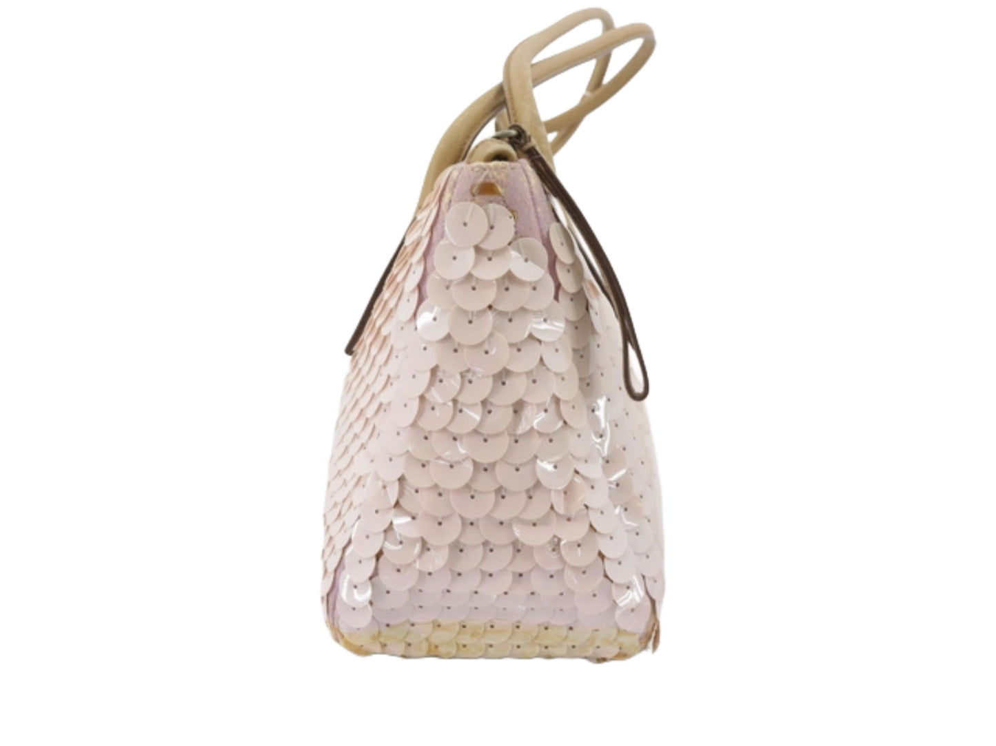 prada rare pink barbie sequin shoulder bag