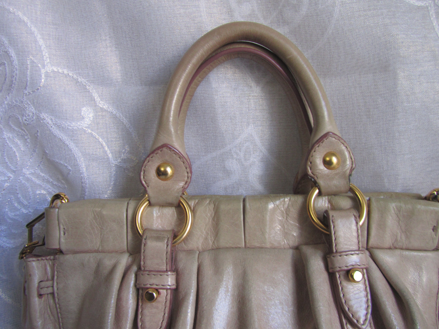 miu miu pale pink vitello lux mini bag