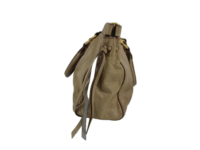 miu miu vintage vitello bag in light brown