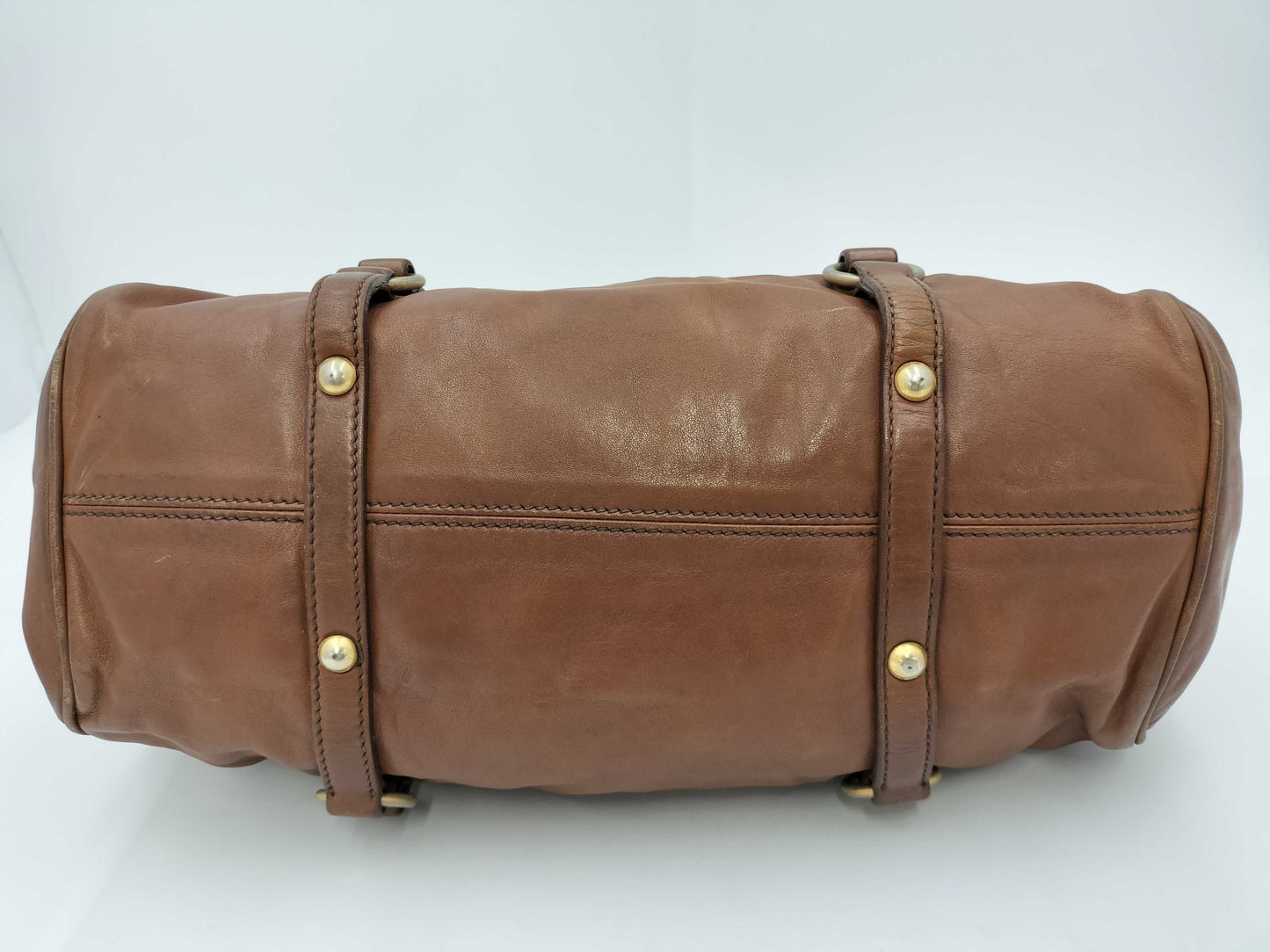 miu miu toffee brown vitello bow bag