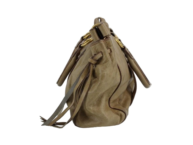 miu miu vintage vitello bag in light brown
