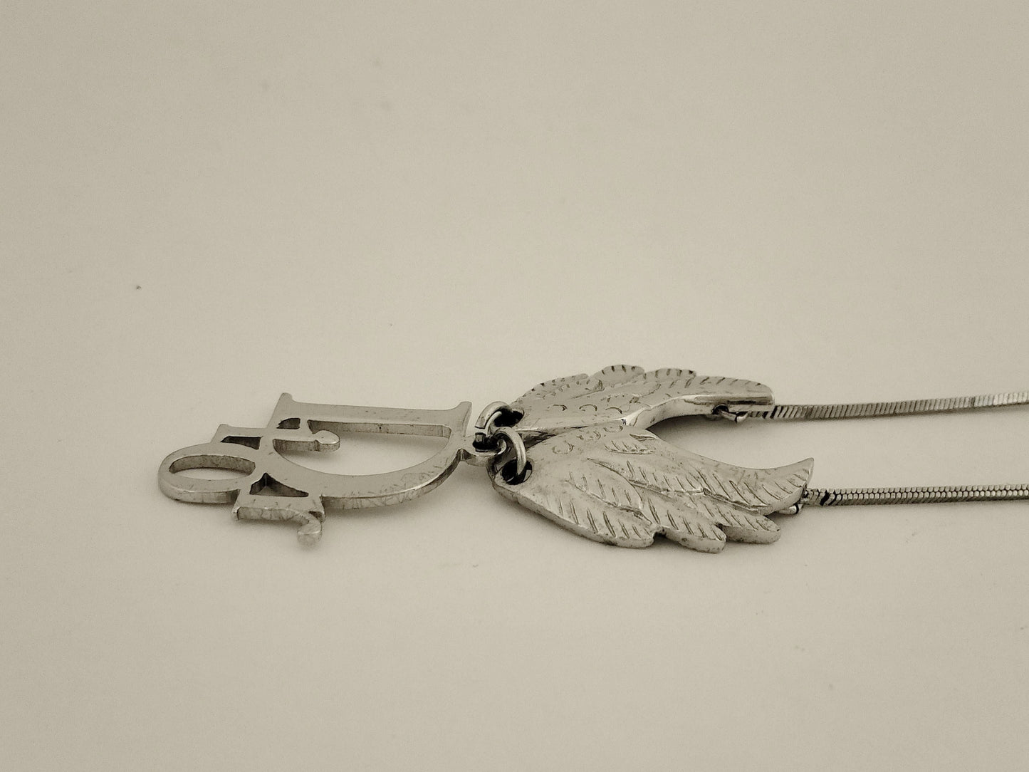 christian dior rare angel wings necklace