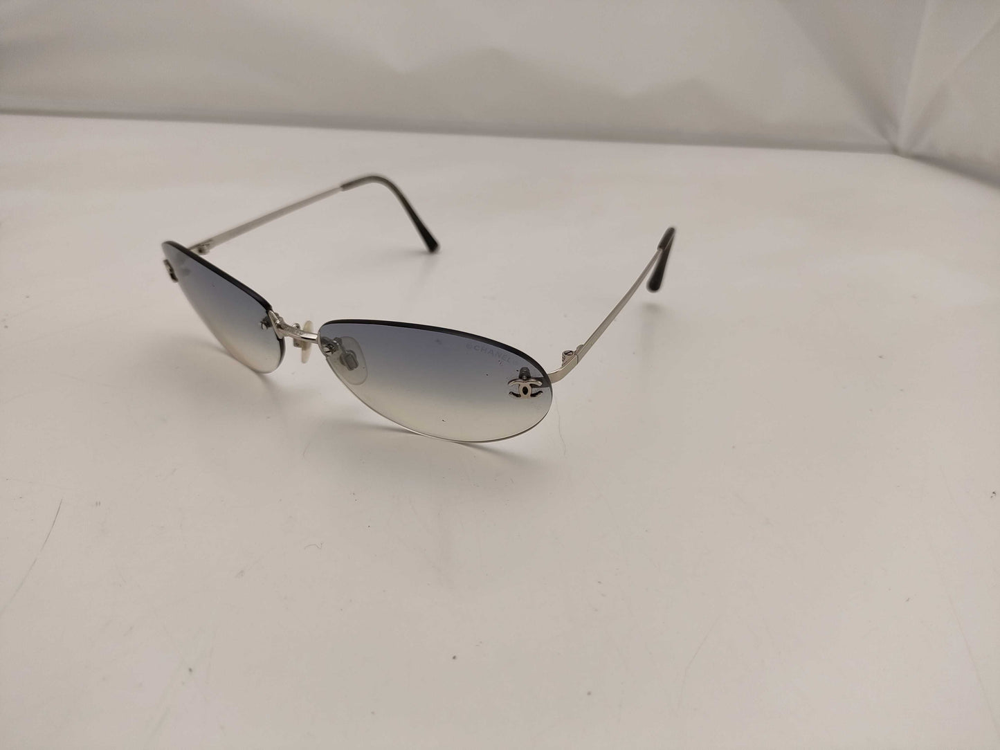 Chanel Blue CC Logo Gradient Sunglasses