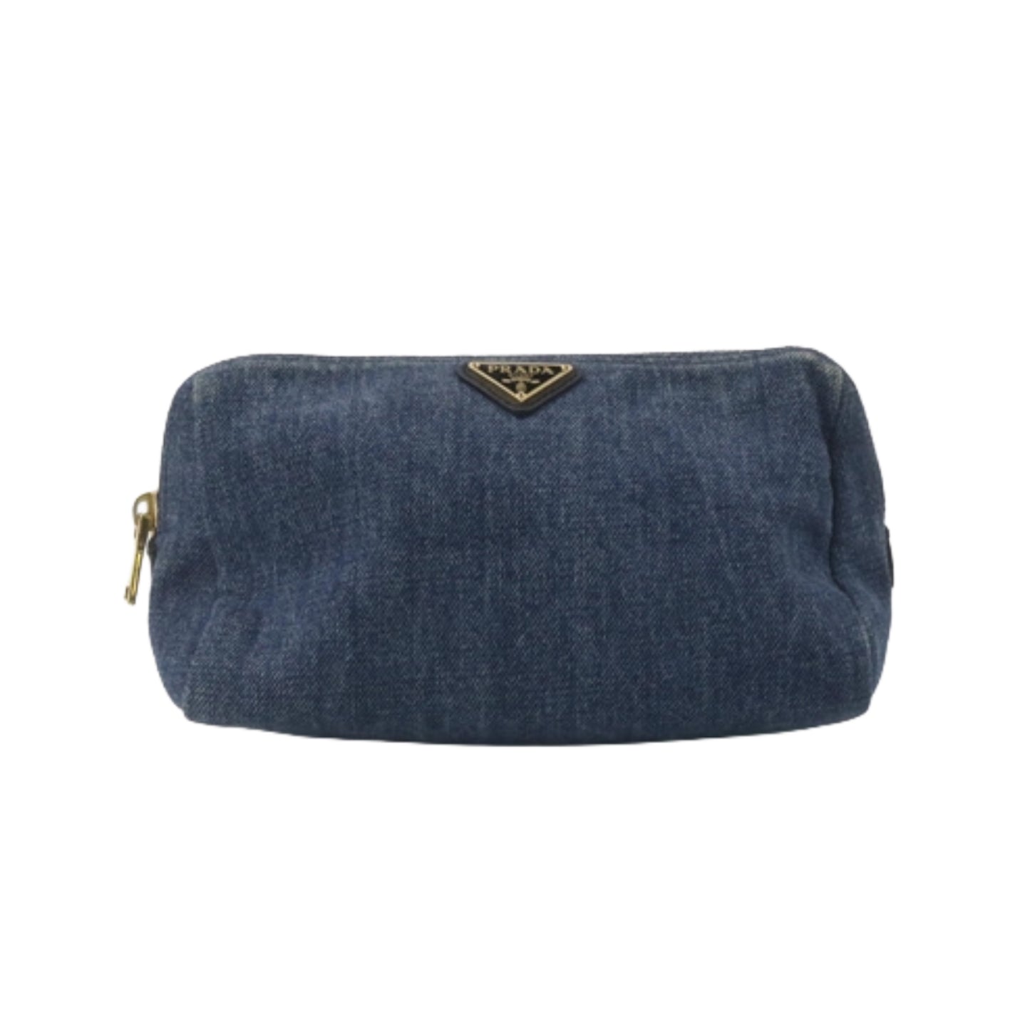 prada denim cosmetic pouch