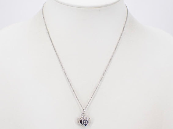 christian dior vintage hearts necklace