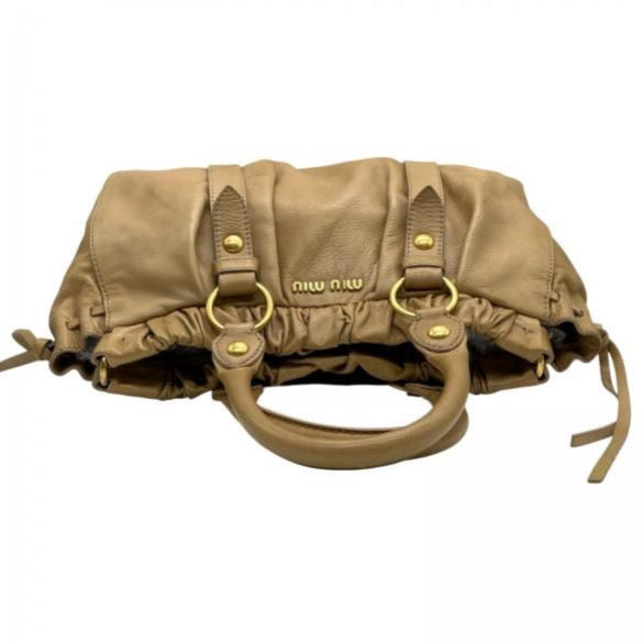 miu miu beige vitello lux bag