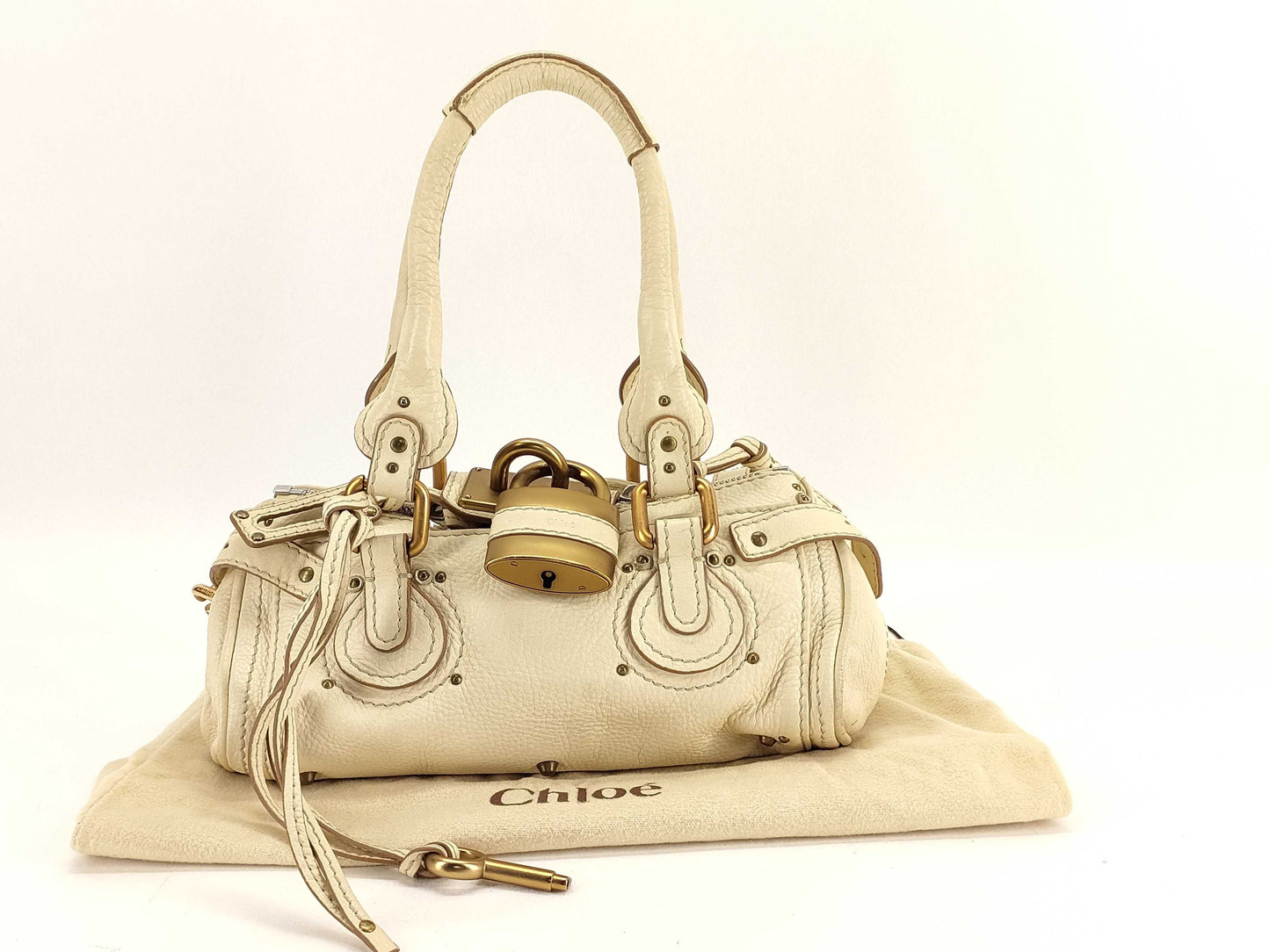chloé ivory mini paddington