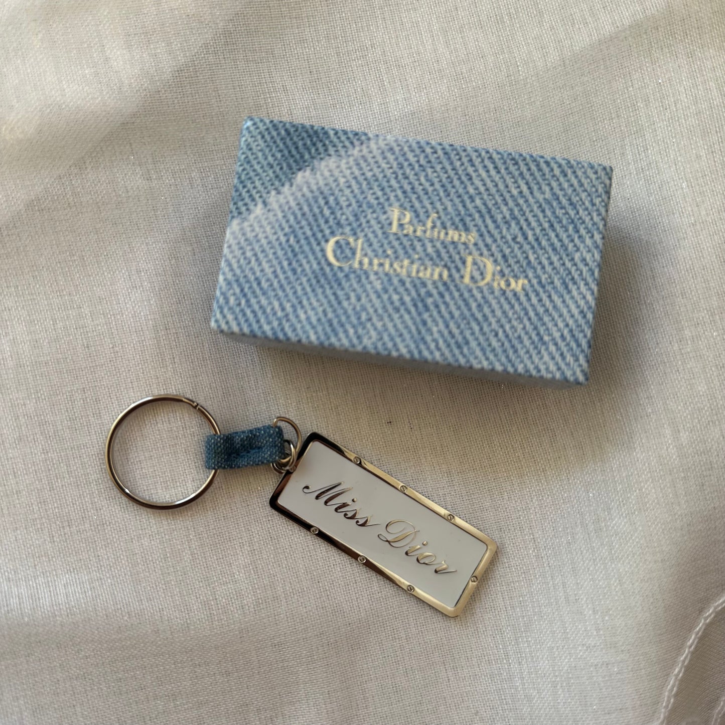 christian dior “miss dior” keychain