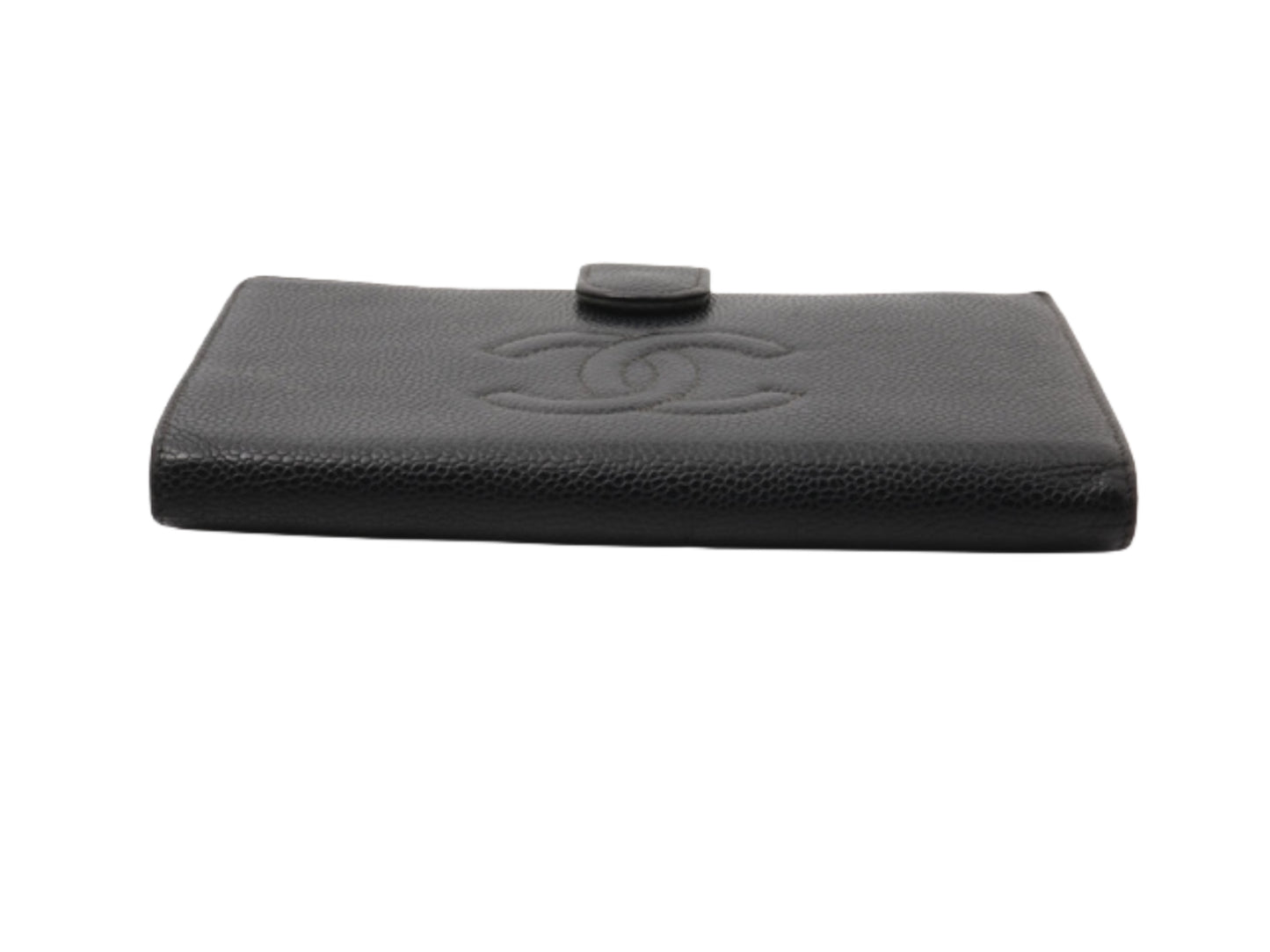 chanel caviar skin elegant wallet