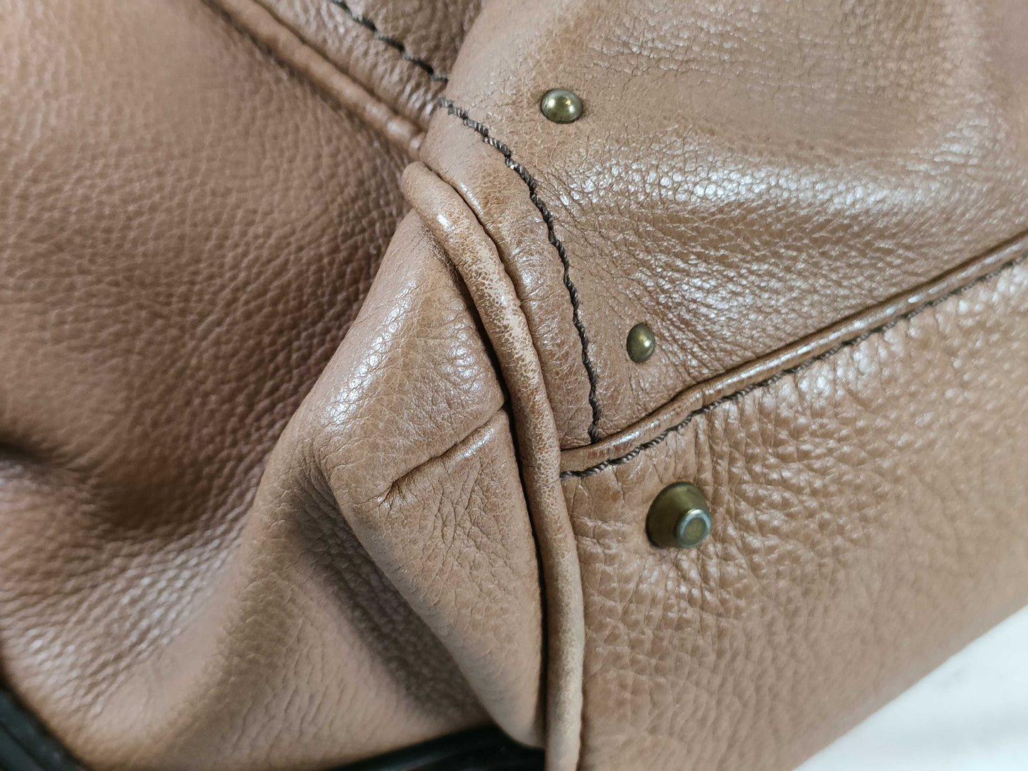 chloé vintage toffee brown paddington bag