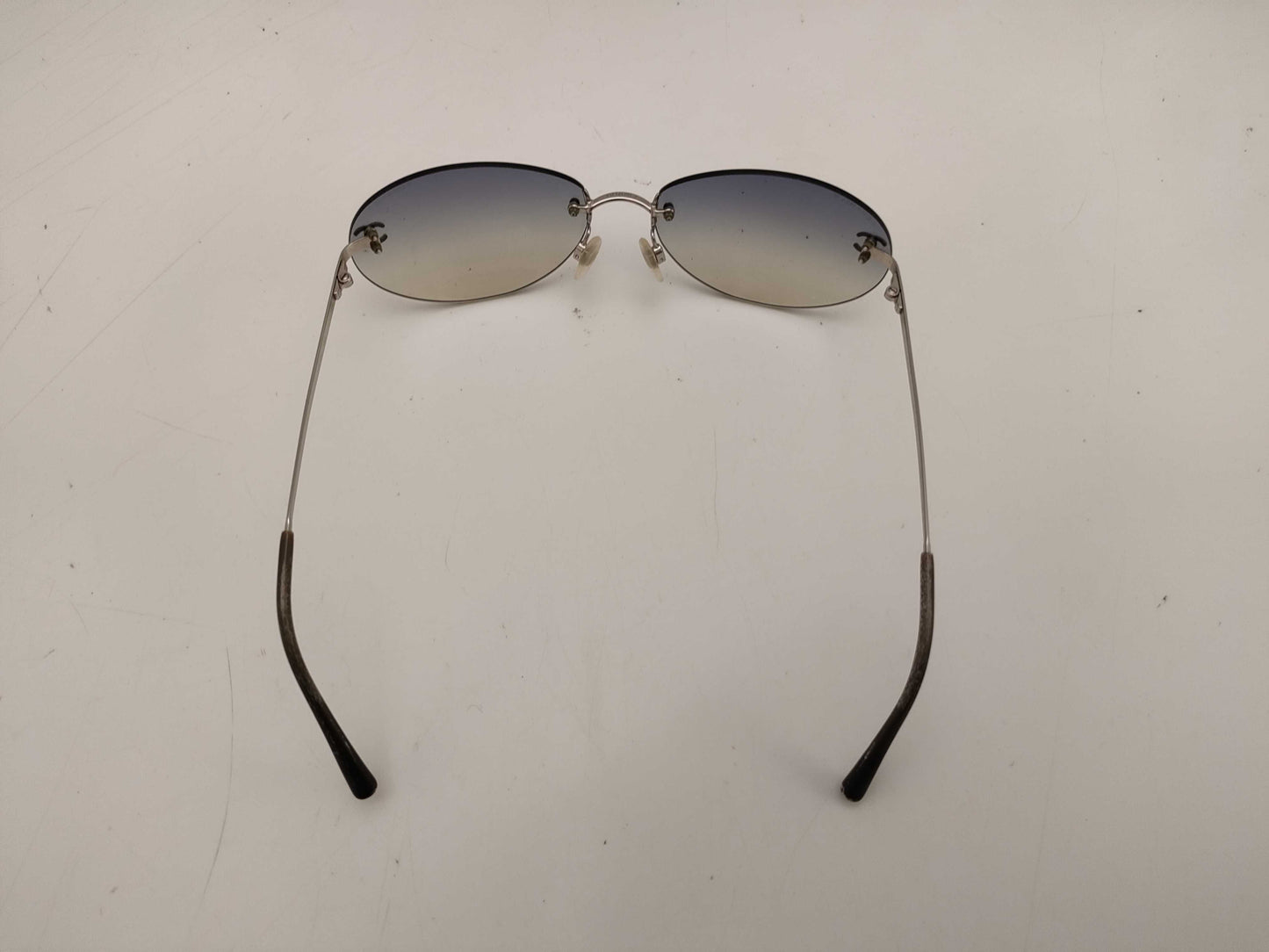 Chanel Blue CC Logo Gradient Sunglasses