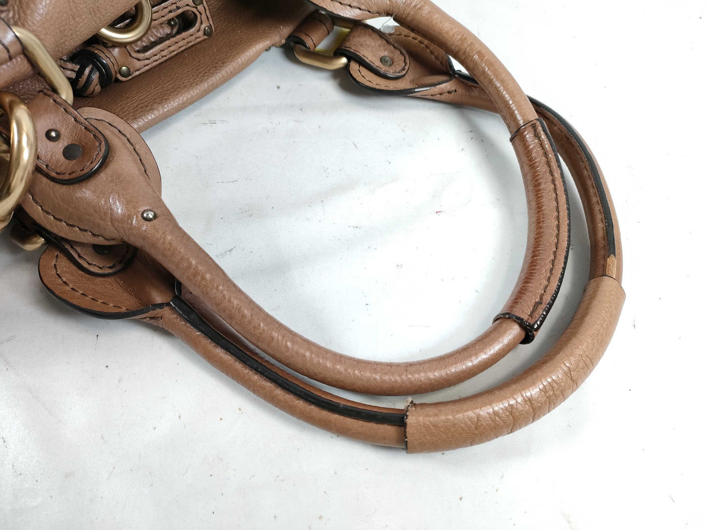 chloé vintage toffee brown paddington bag