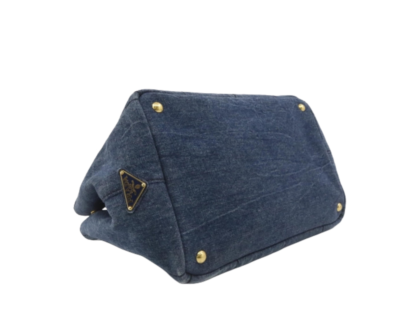prada denim canapa handbag