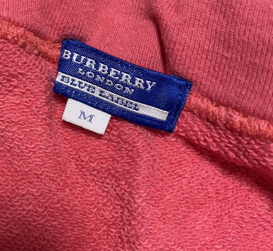 Burberry 5/8 Sleeve Knit Pink Logo Top