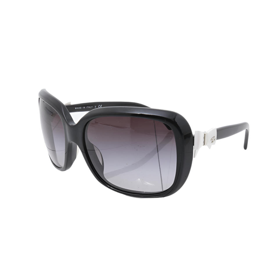 Chanel Ribbon Detail Black Sunglasses