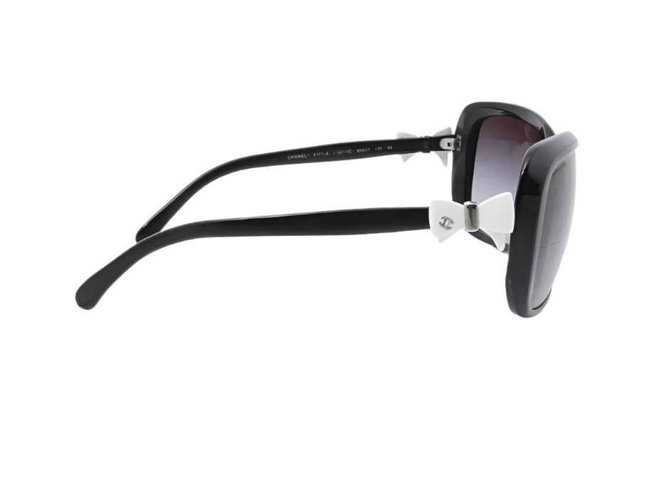 Chanel Ribbon Detail Black Sunglasses