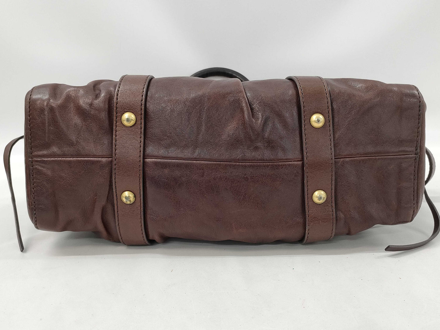 miu miu chocolate brown vitello lux bag