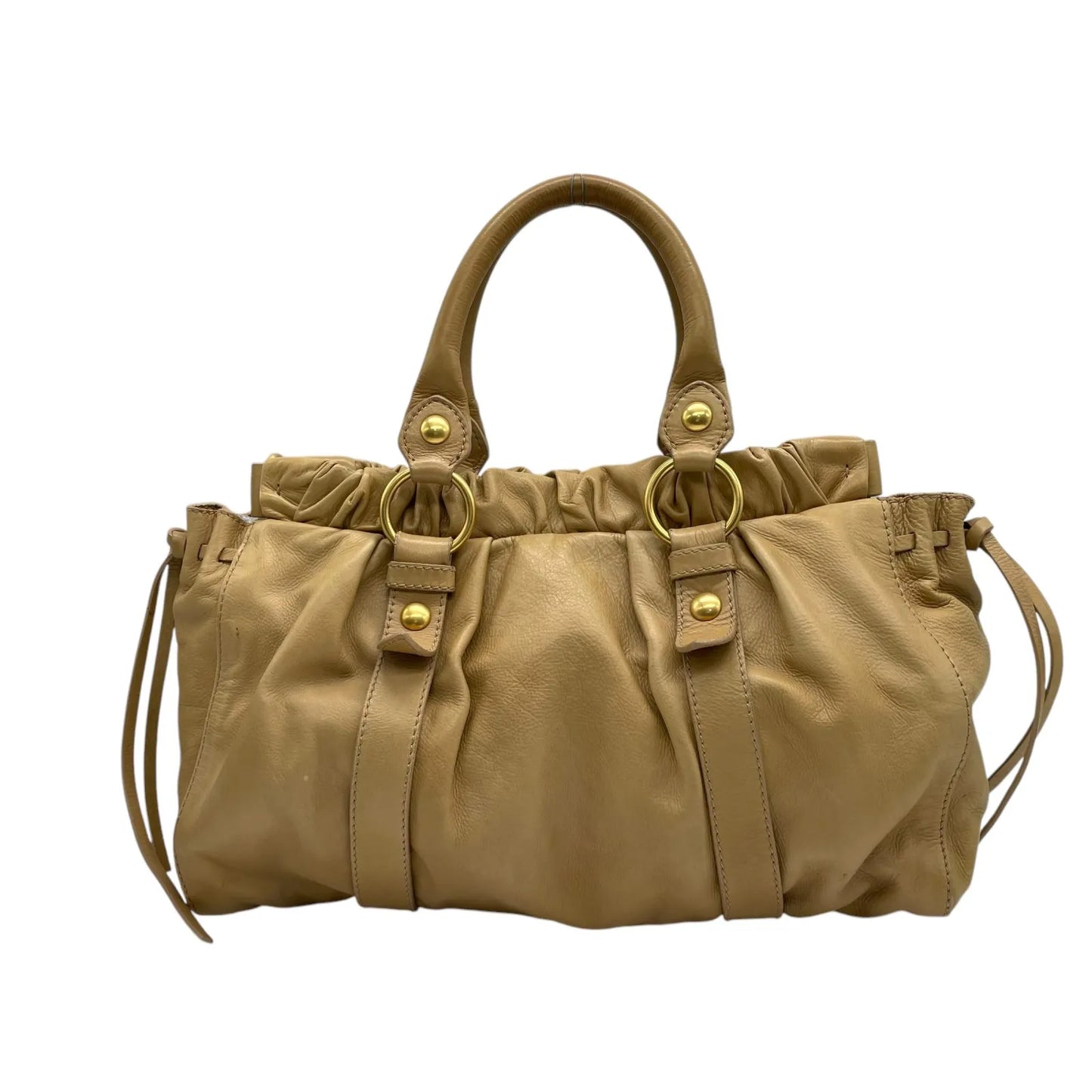 miu miu beige vitello lux bag