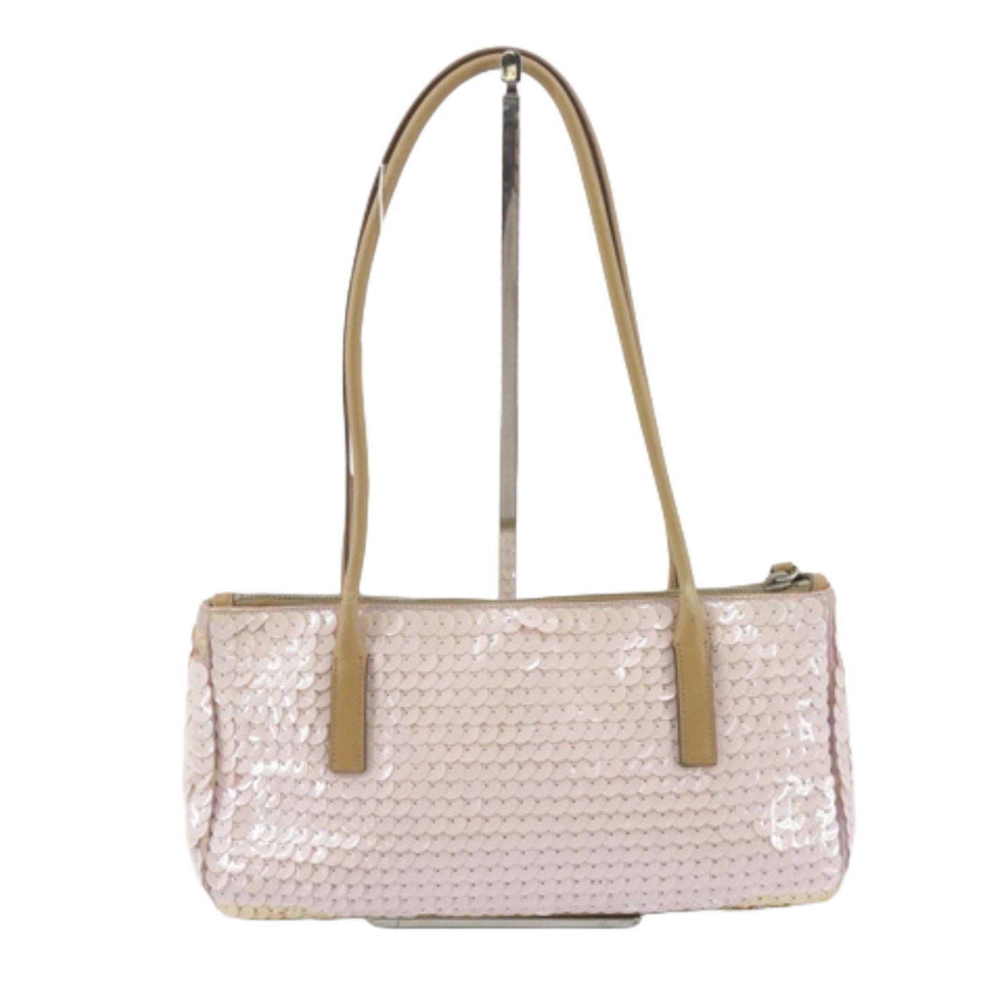 prada rare pink barbie sequin shoulder bag