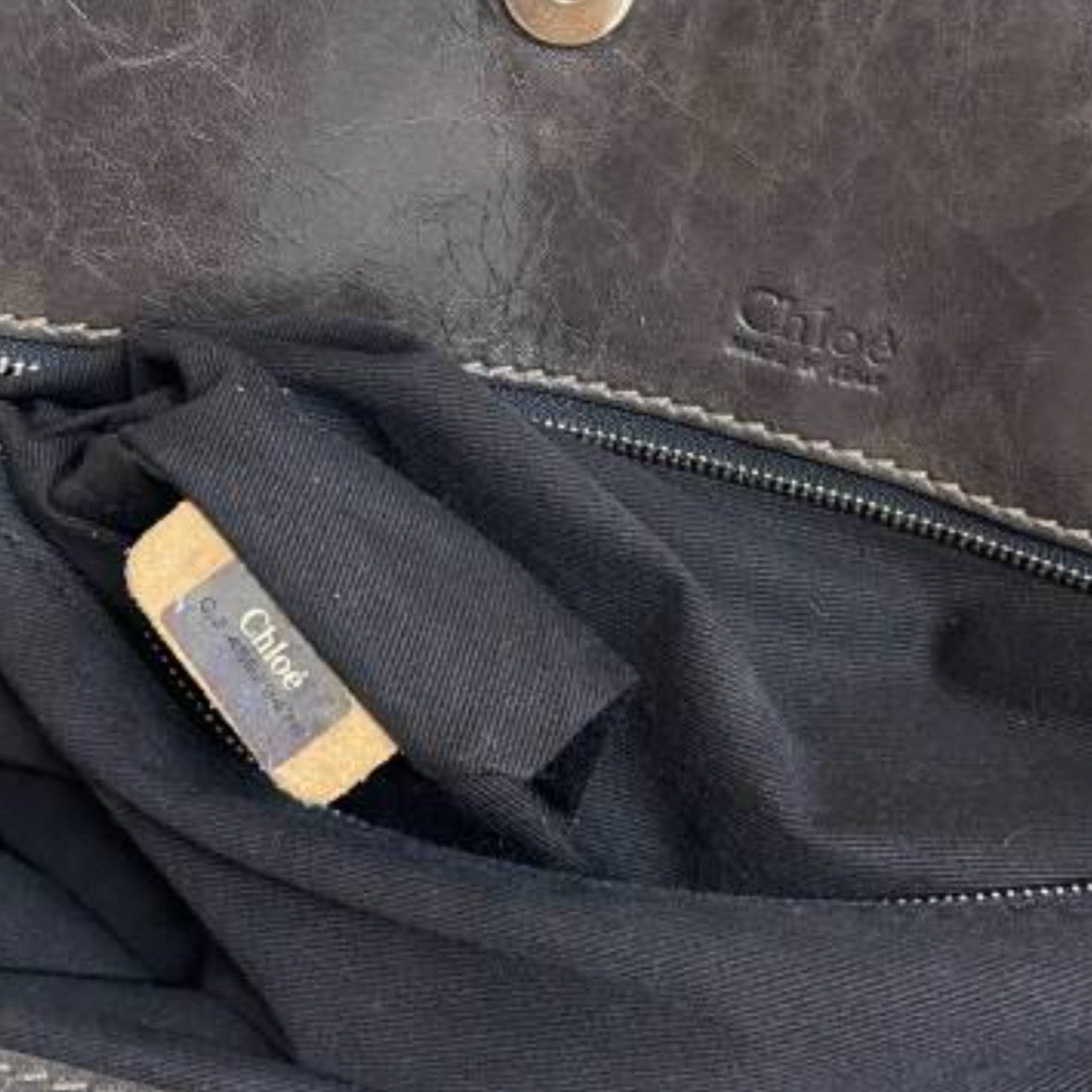 chloé vintage rare plexi paddington bag