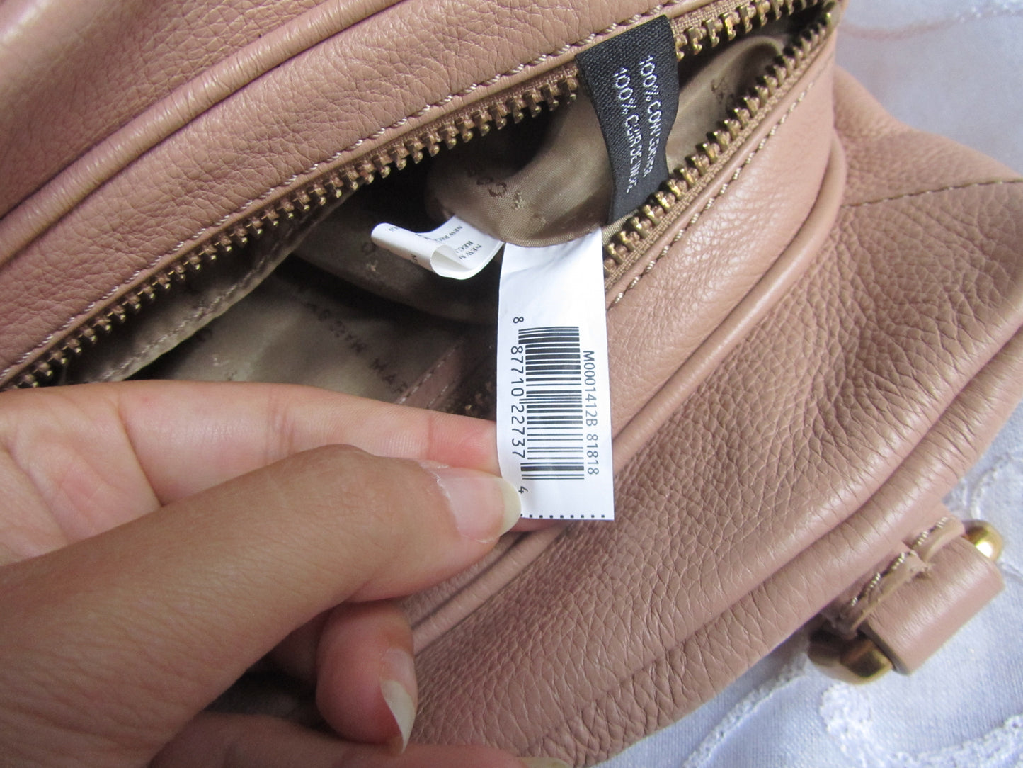 marc by marc jacobs beige baby groovee bag
