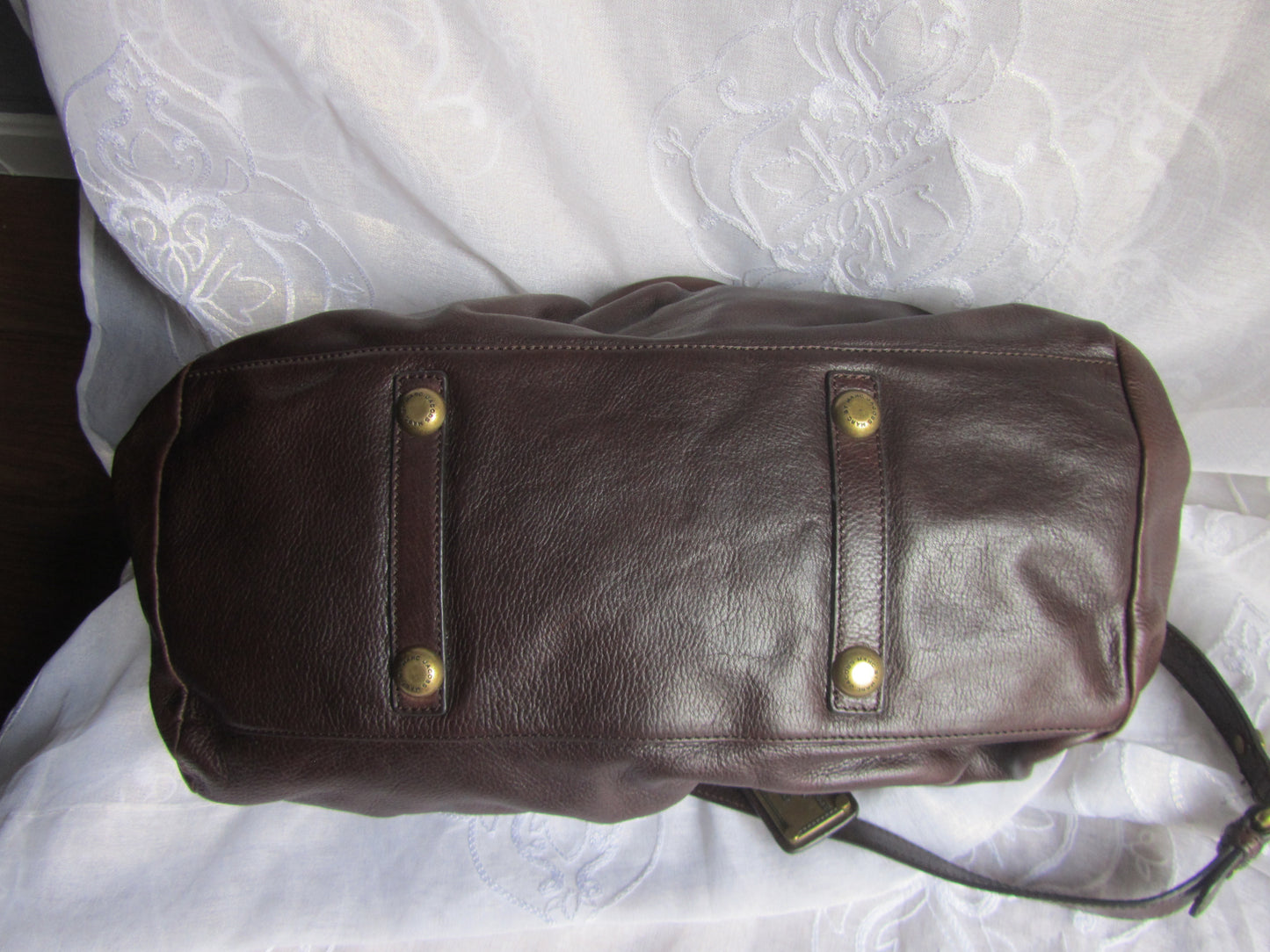 marc by marc jacobs chocolate brown leather bag
