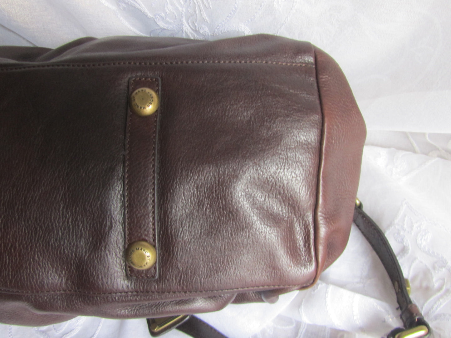 marc by marc jacobs chocolate brown leather bag