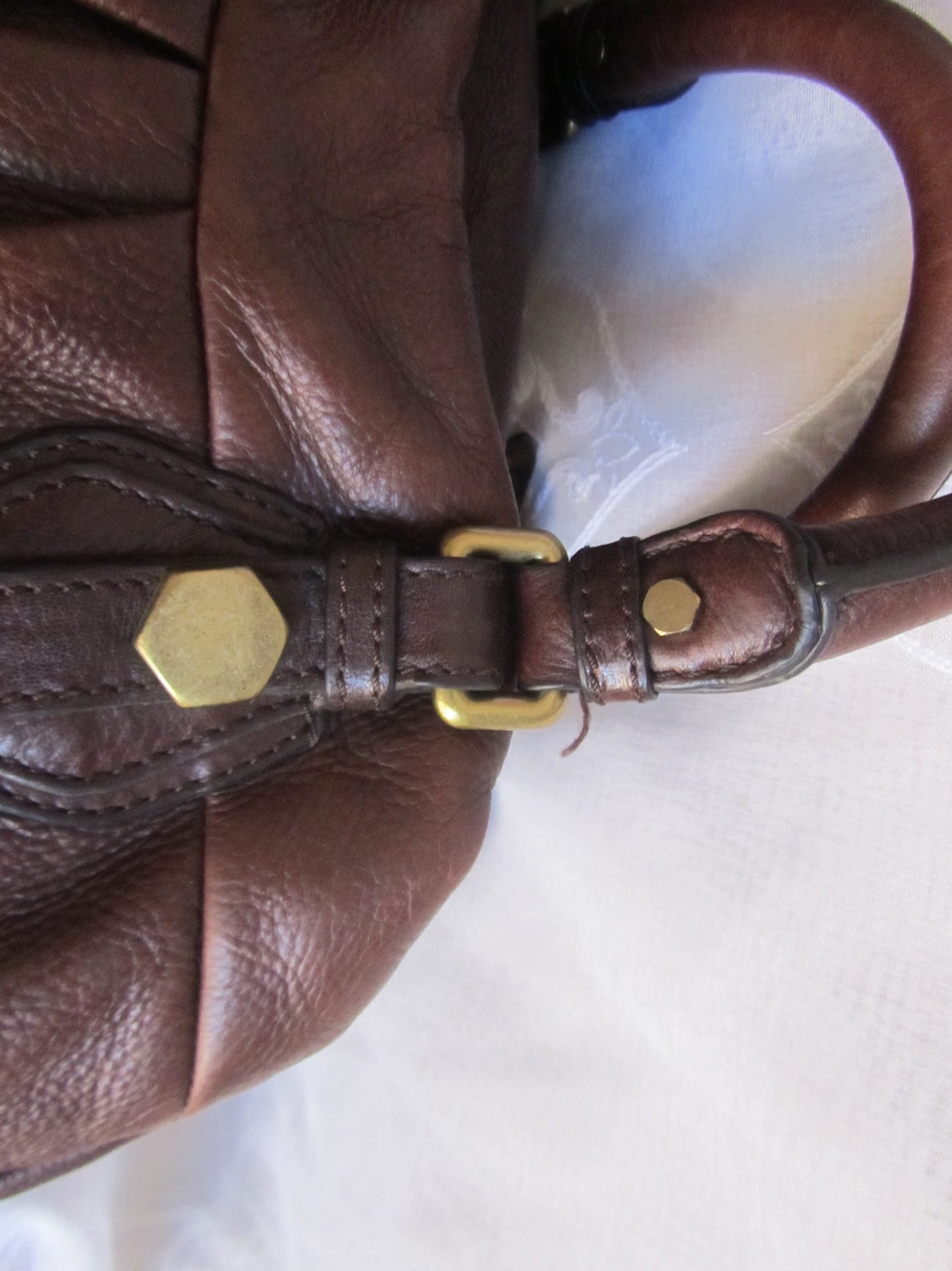 marc by marc jacobs chocolate brown leather bag