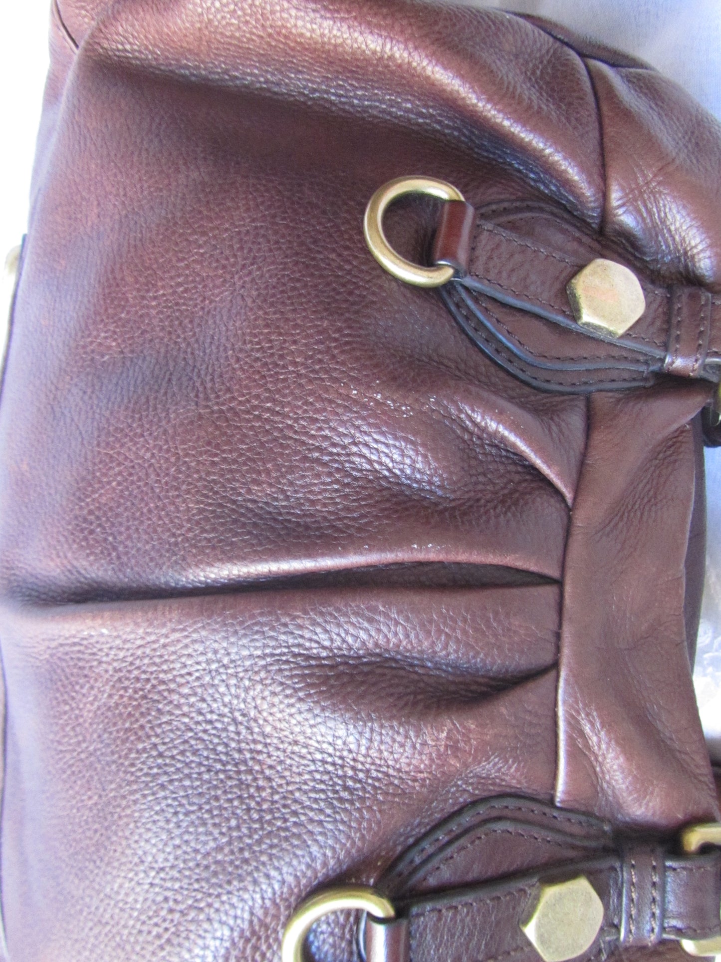 marc by marc jacobs chocolate brown leather bag