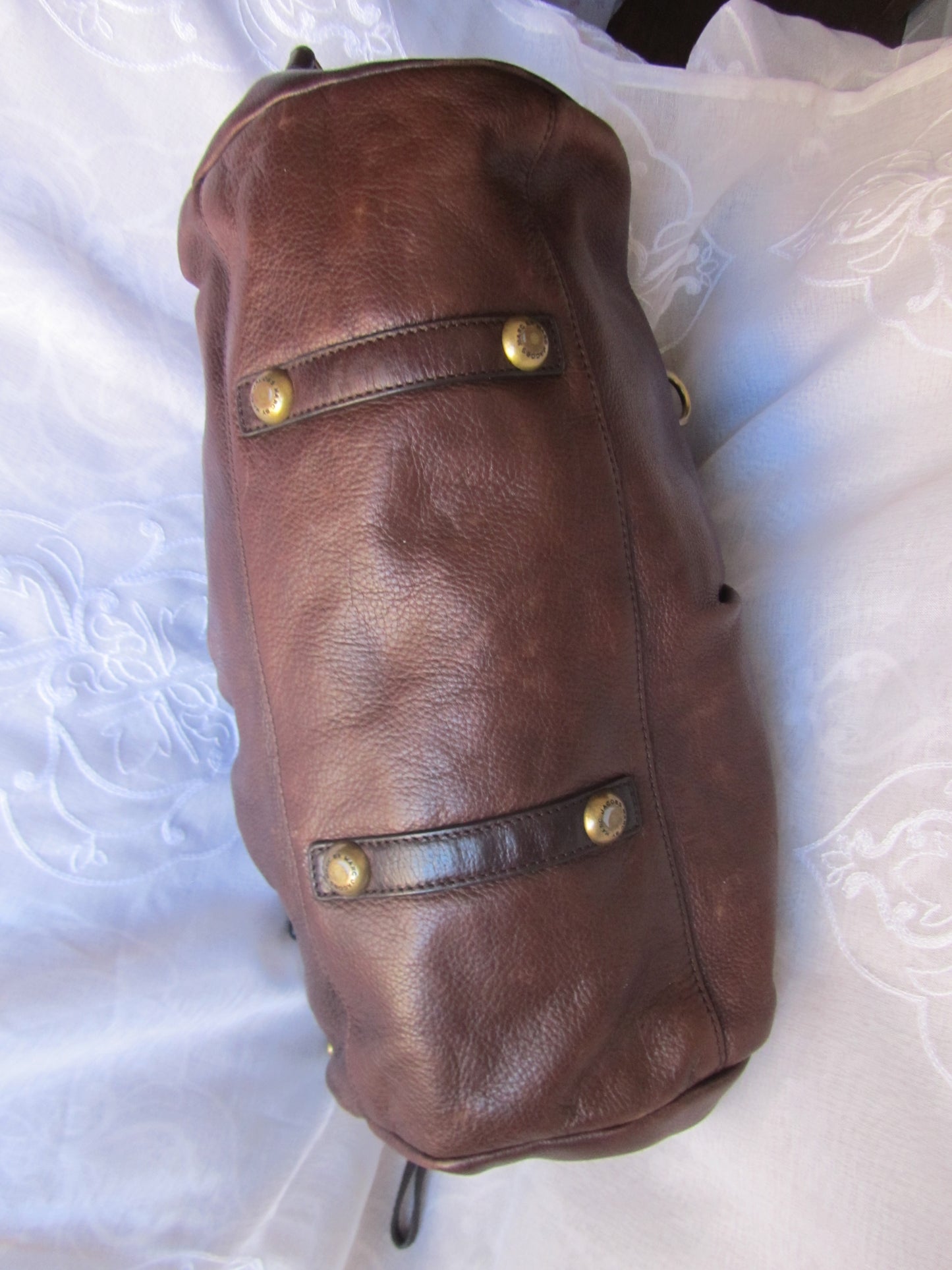 marc by marc jacobs chocolate brown leather bag