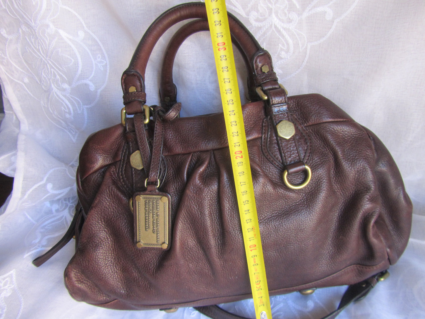 marc by marc jacobs chocolate brown leather bag