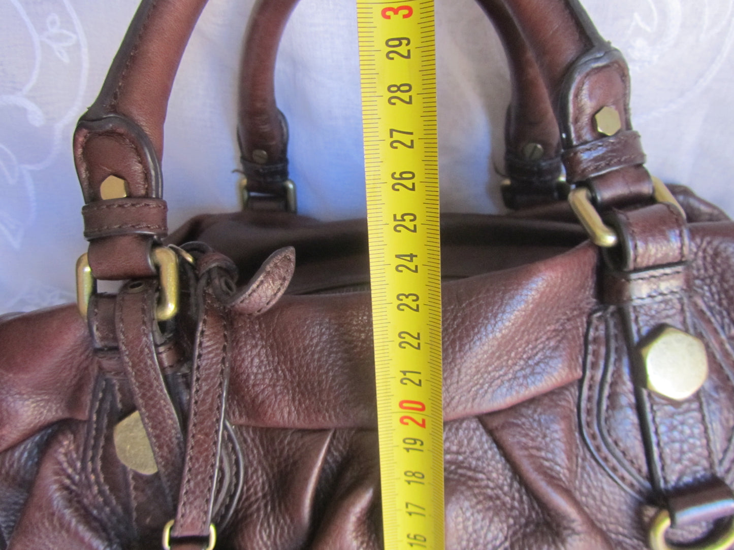 marc by marc jacobs chocolate brown leather bag