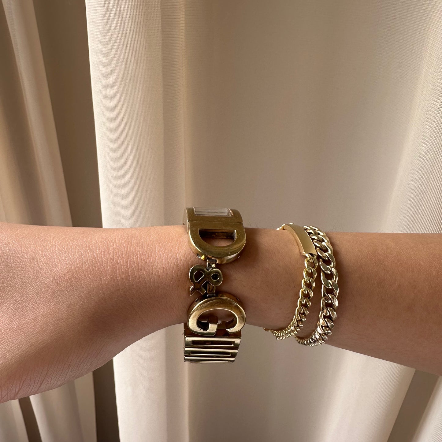 dolce & gabbana gold-tone watch