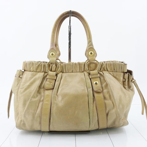 Miu Miu Beige Vitello Bag