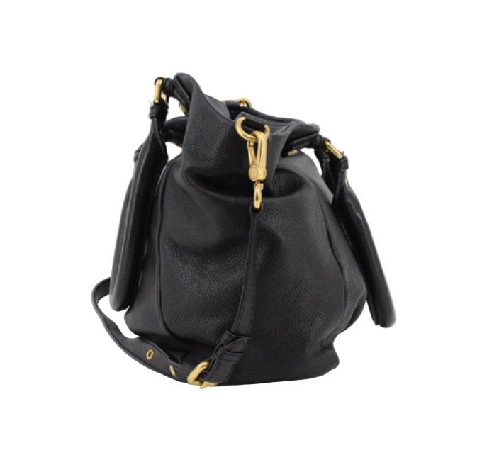 Marc by Marc Jacobs Large Black Leather Shoulder Bag