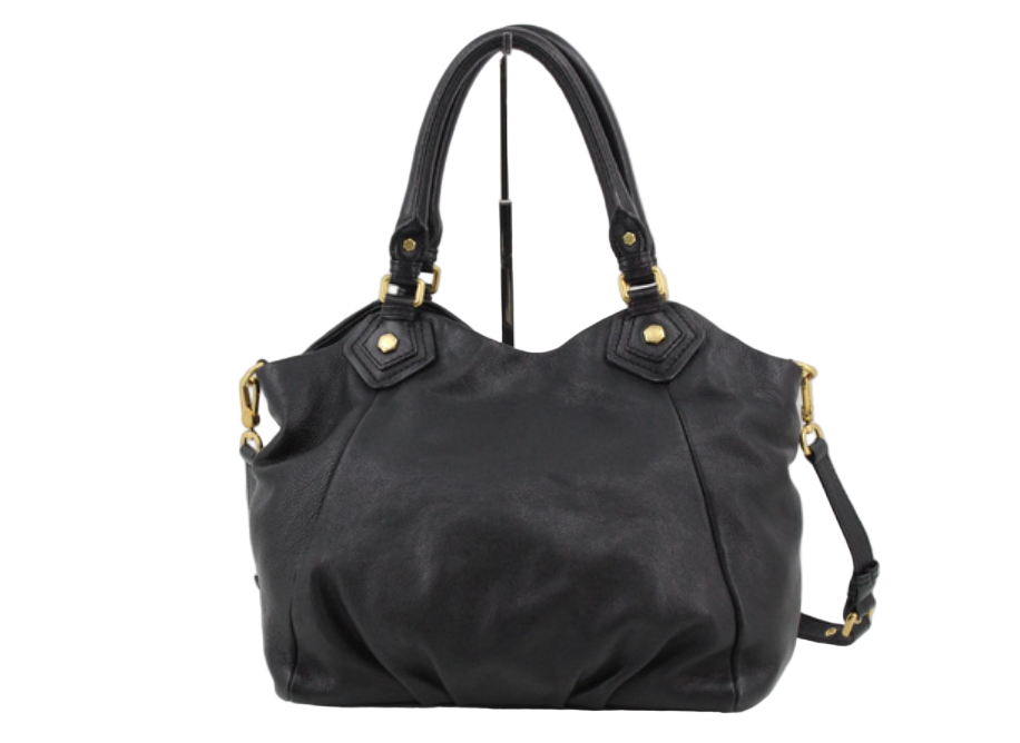 Marc by Marc Jacobs Large Black Leather Shoulder Bag
