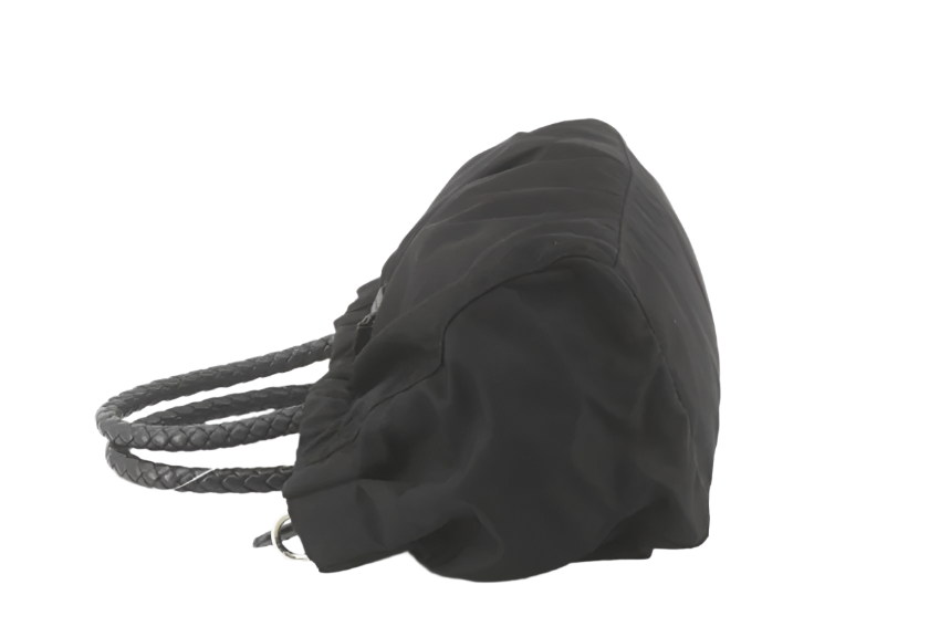 prada adorable black ribbon handbag