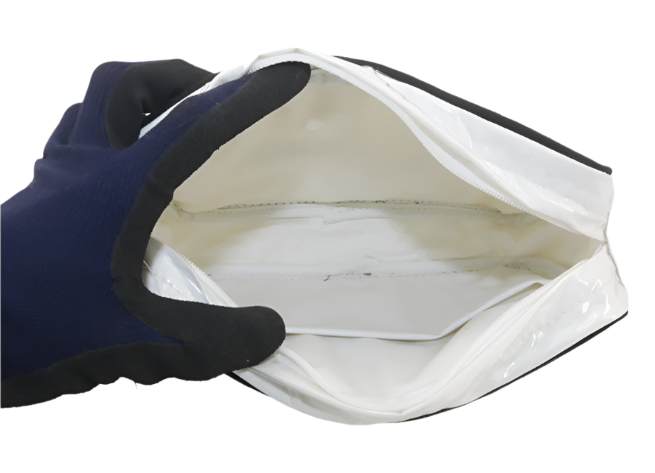 Chanel White Vinyl Cosmetic Pouch