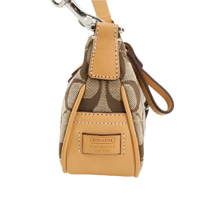 coach soho signature brown bag