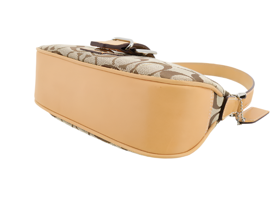 coach soho signature brown bag