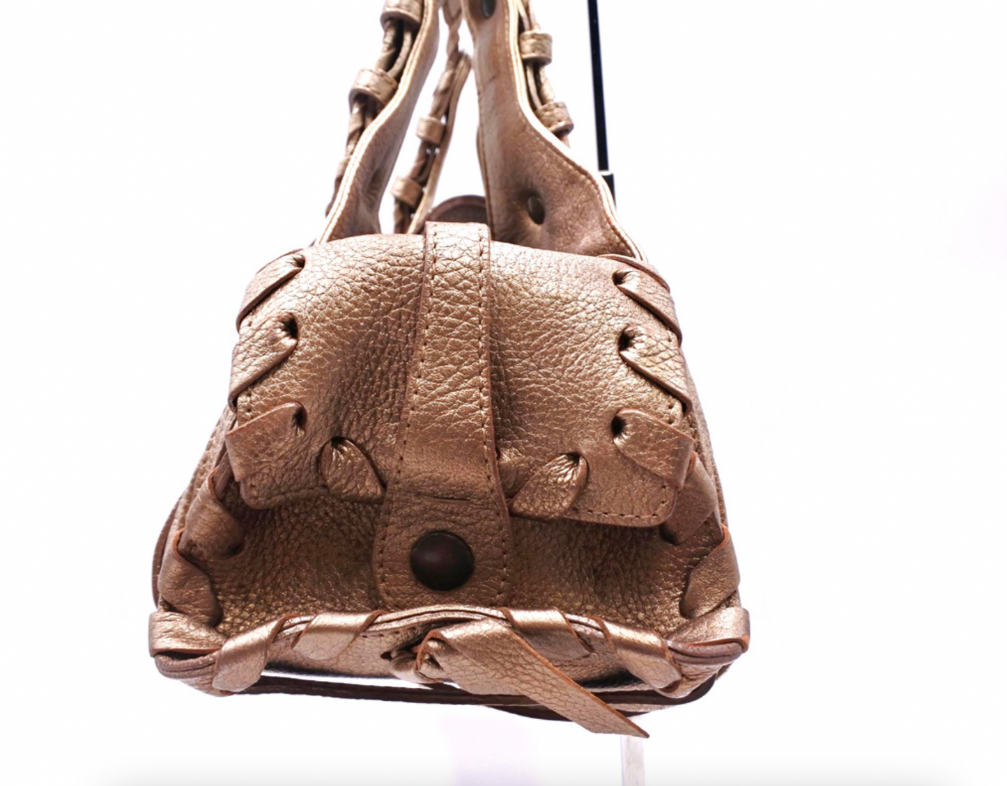 chloé champagne gold silverado bag