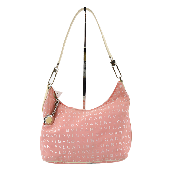 bvlgari pink logomania shoulder bag