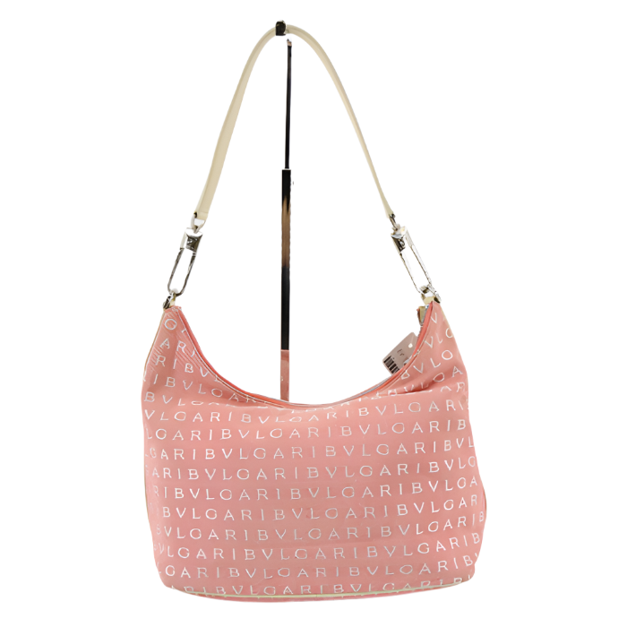 bvlgari pink logomania shoulder bag