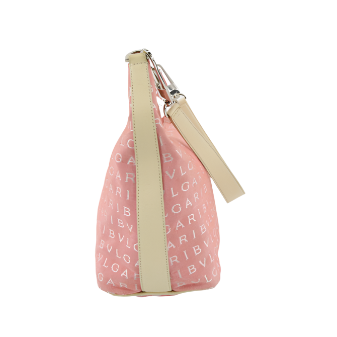 bvlgari pink logomania shoulder bag