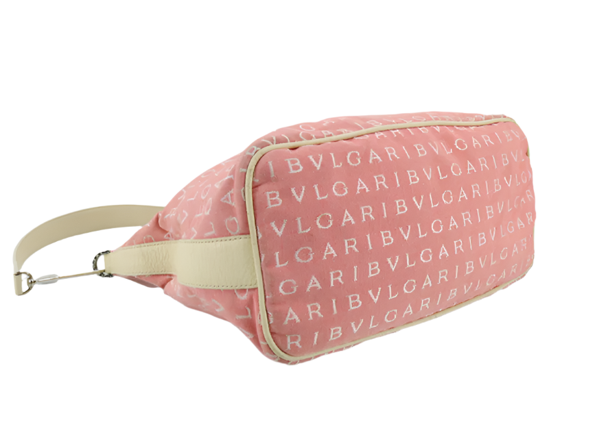 bvlgari pink logomania shoulder bag